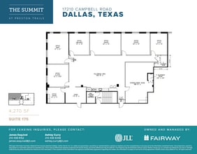 17101 Preston Rd, Dallas, TX à louer Plan d’étage- Image 1 de 1