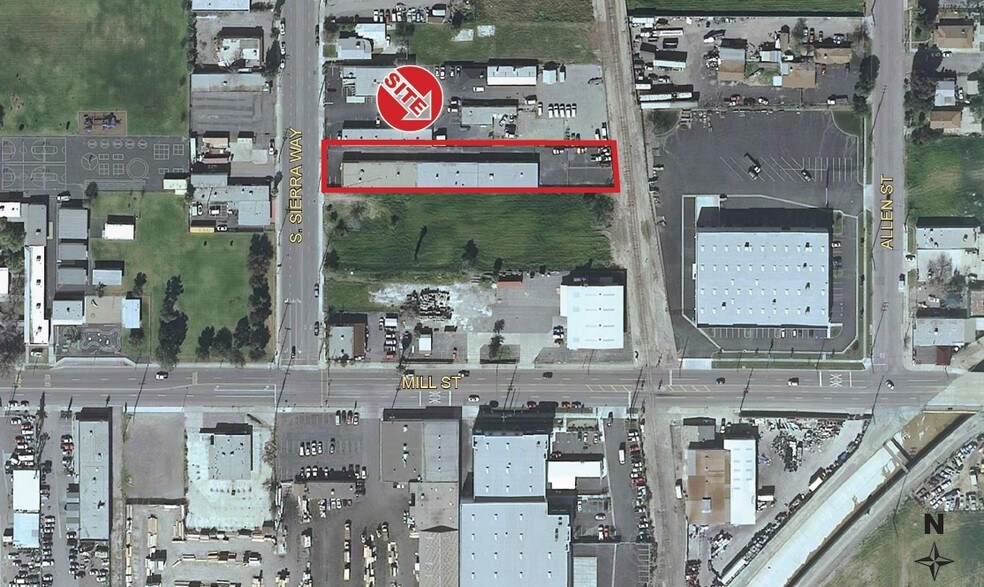 455 S Sierra Way, San Bernardino, CA à vendre - Aérien - Image 3 de 4