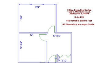 1580 S Milwaukee Ave, Libertyville, IL à louer Plan d’étage- Image 1 de 1
