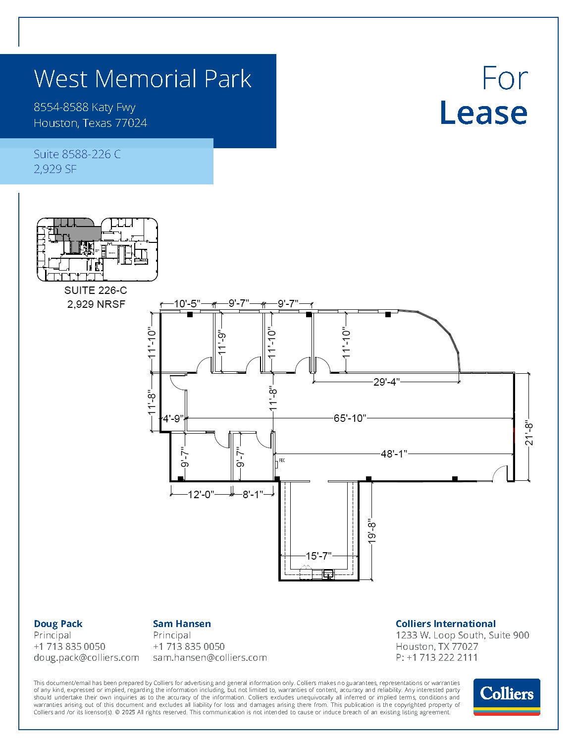 8554 Katy Fwy, Houston, TX for lease Floor Plan- Image 1 of 1