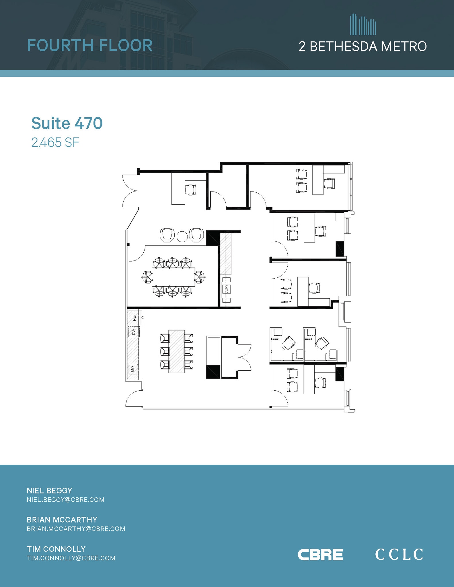 2 Bethesda Metro Ctr, Bethesda, MD for lease Floor Plan- Image 1 of 2