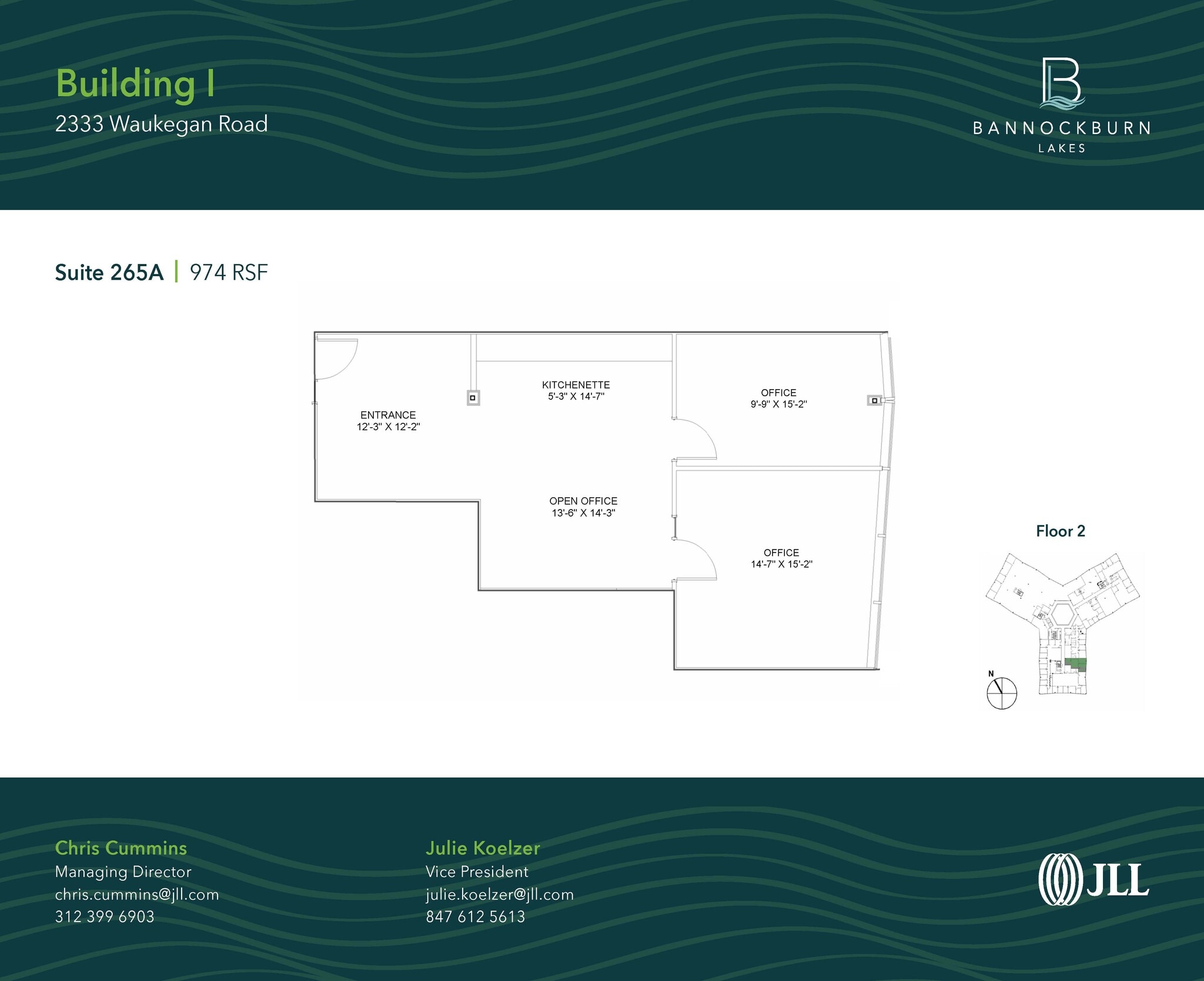 2333 Waukegan Rd, Bannockburn, IL for lease Floor Plan- Image 1 of 1