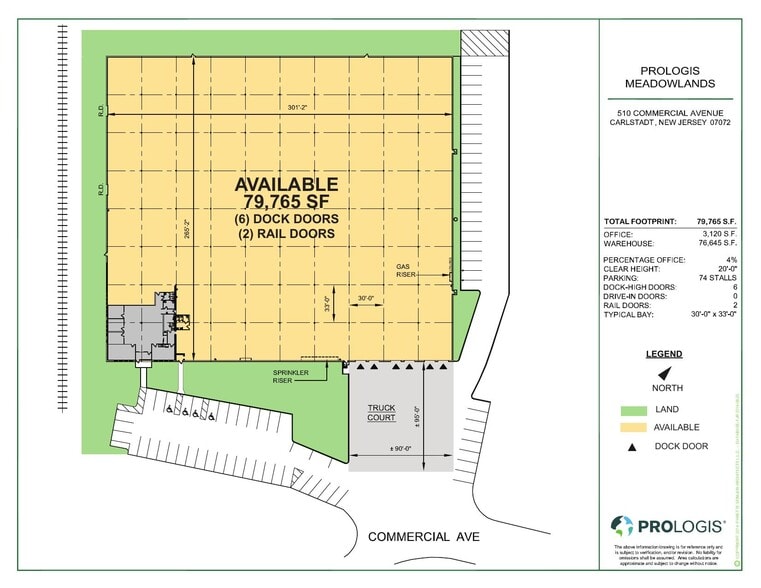 510 Commercial Ave, Carlstadt, NJ for lease - Site Plan - Image 2 of 2