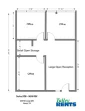 235 NE Loop 820, Hurst, TX à louer Plan d’étage- Image 1 de 12