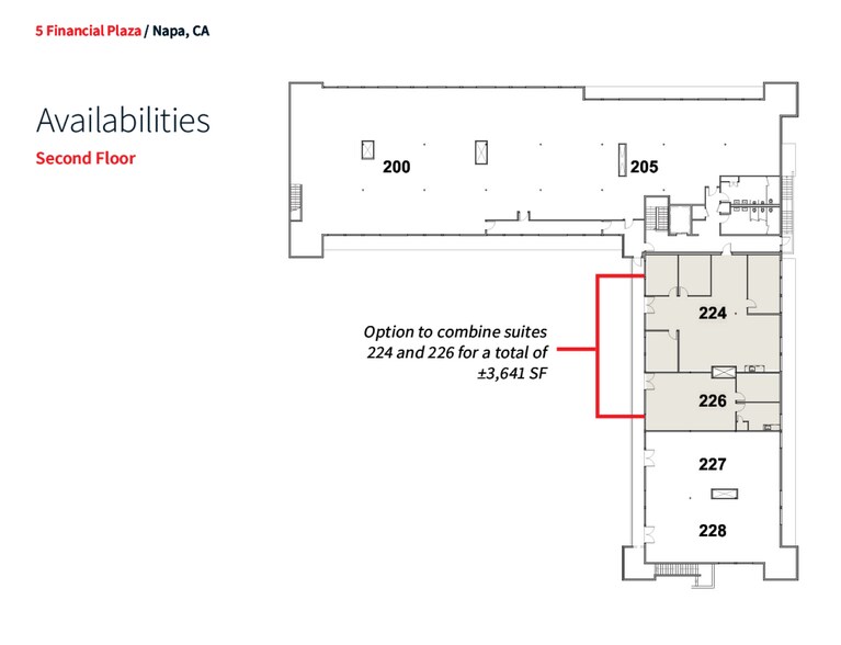 5 Financial Plz, Napa, CA à louer - Plan de site - Image 3 de 3