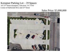 101 22nd St, Galveston, TX - Aerial map view