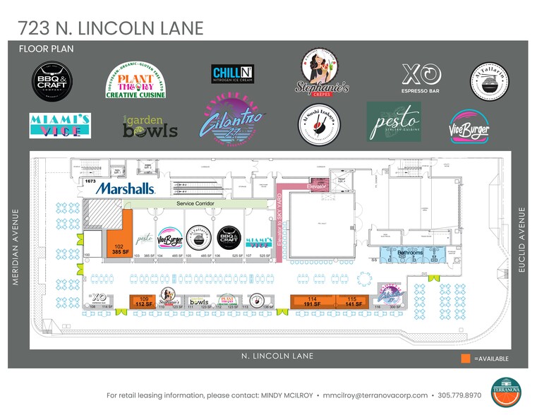 723 Lincoln Ln N, Miami Beach, FL à louer - Plan de site - Image 2 de 6