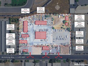 570 Armstrong Way, Oakdale, CA - Aérien  Vue de la carte