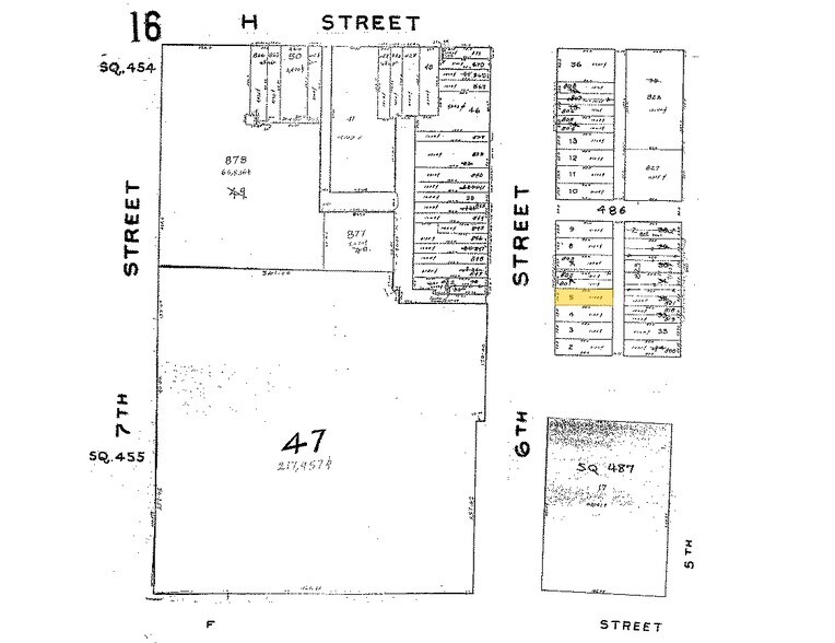 707 6th St NW, Washington, DC à louer - Plan cadastral - Image 2 de 3