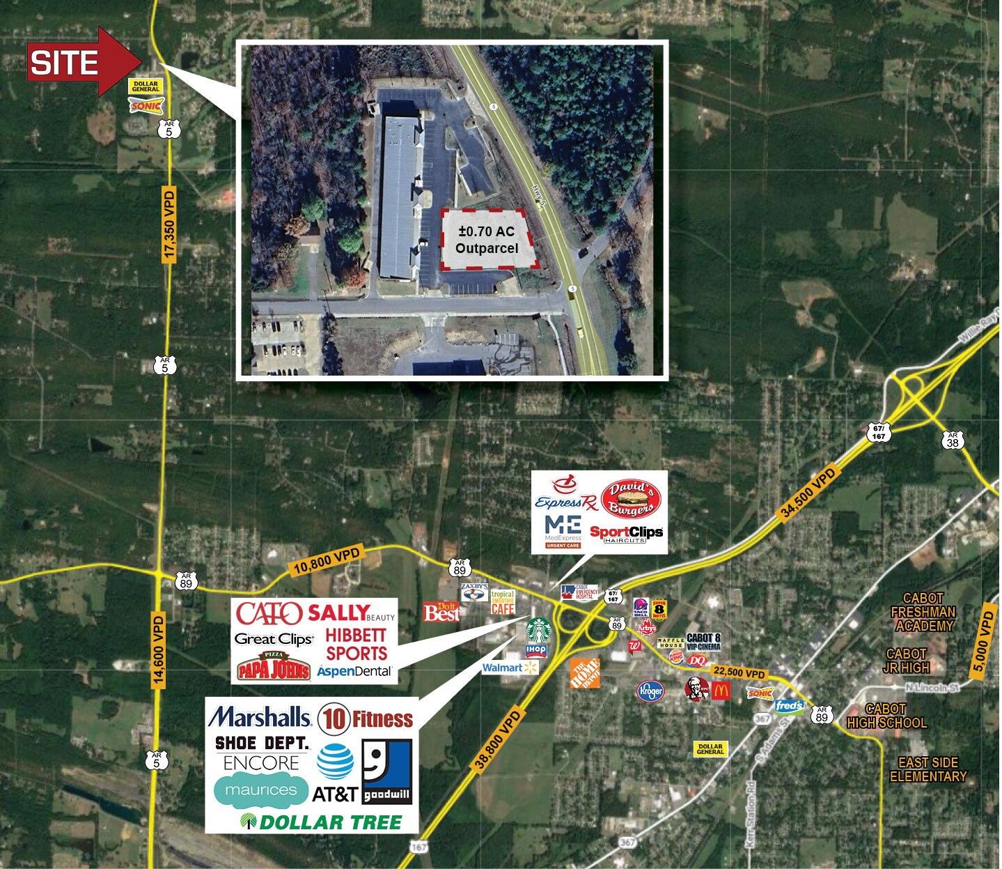 15506 S 5 Hwy, Cabot, AR for lease Primary Photo- Image 1 of 3