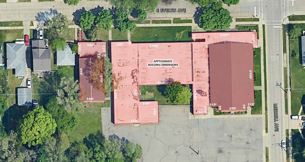 1572-1600 E Evelyn, Hazel Park, MI à vendre - Photo du bâtiment - Image 2 de 6