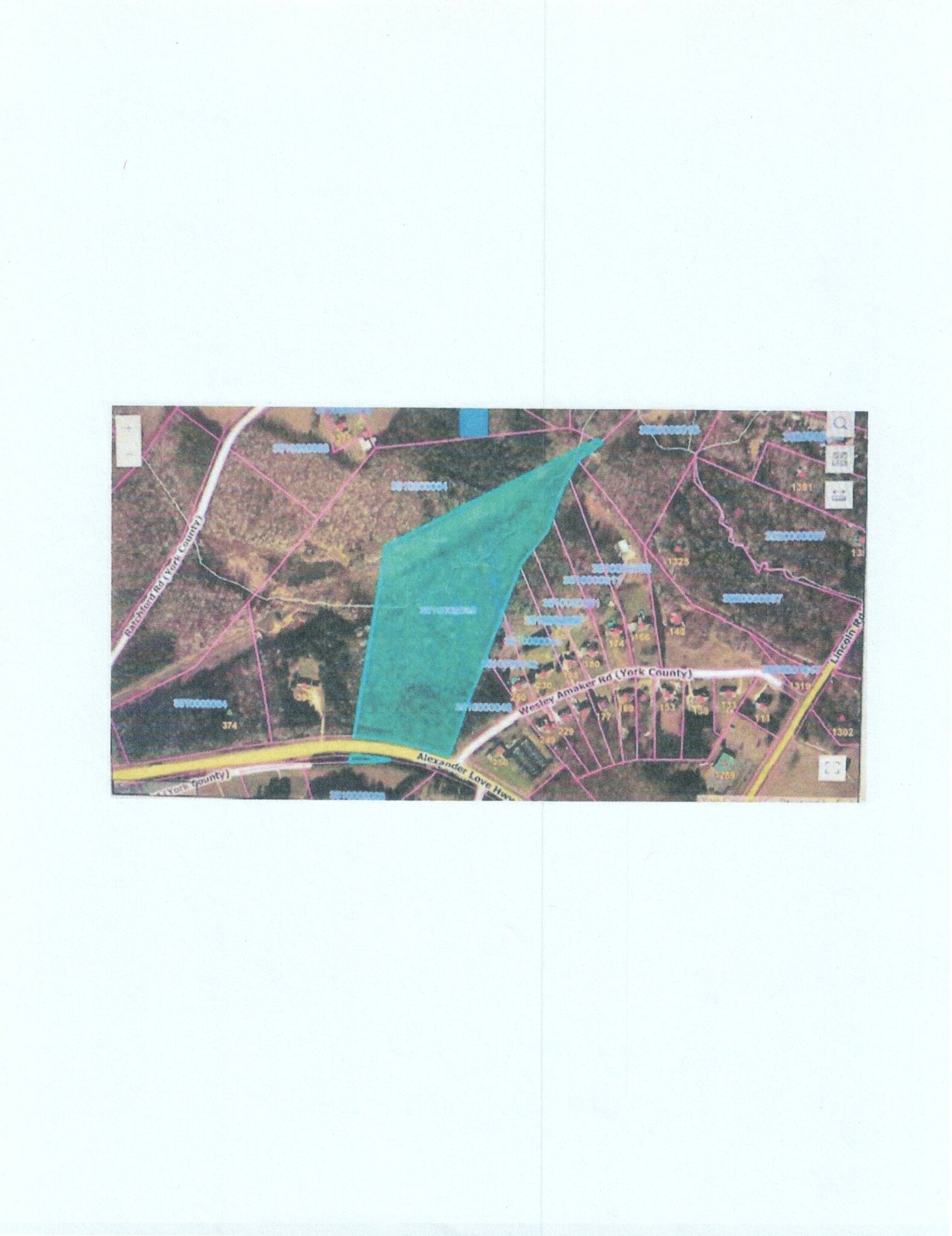 000-394 W Alexander Love Hwy, York, SC à vendre Plan cadastral- Image 1 de 5