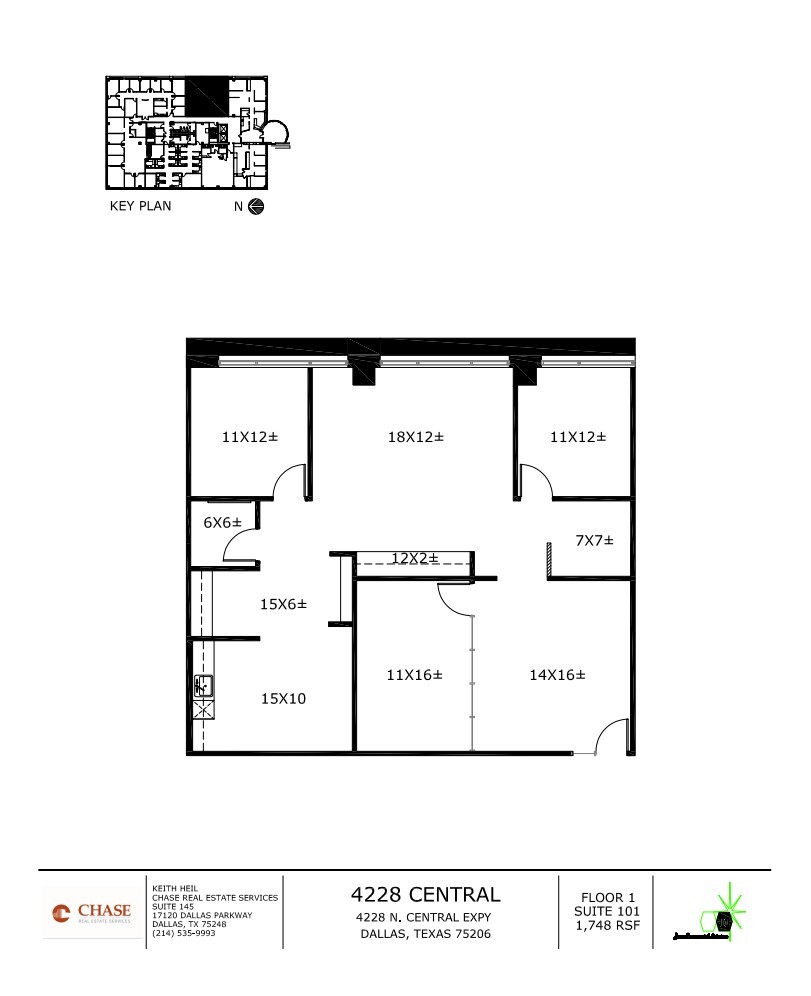 4228 N Central Expy, Dallas, TX à louer Plan d  tage- Image 1 de 1