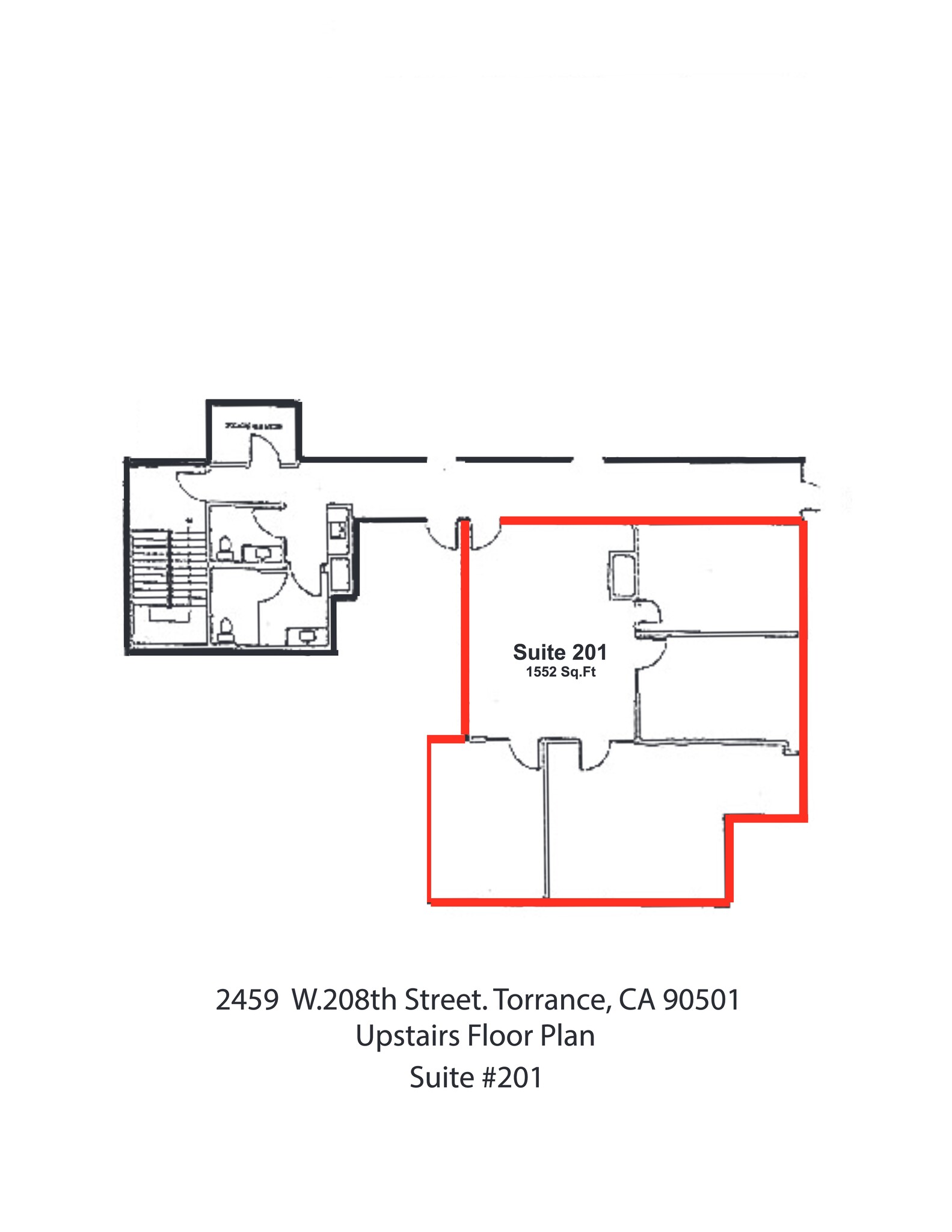 2459 W 208th St, Torrance, CA à louer Plan de site- Image 1 de 1