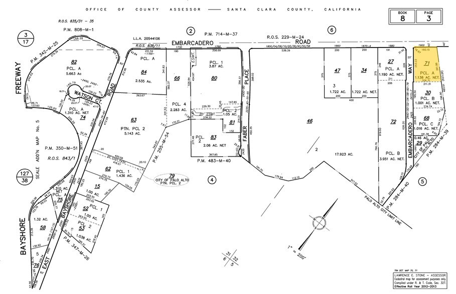 1900 Embarcadero Rd, Palo Alto, CA à louer - Plan cadastral - Image 2 de 9