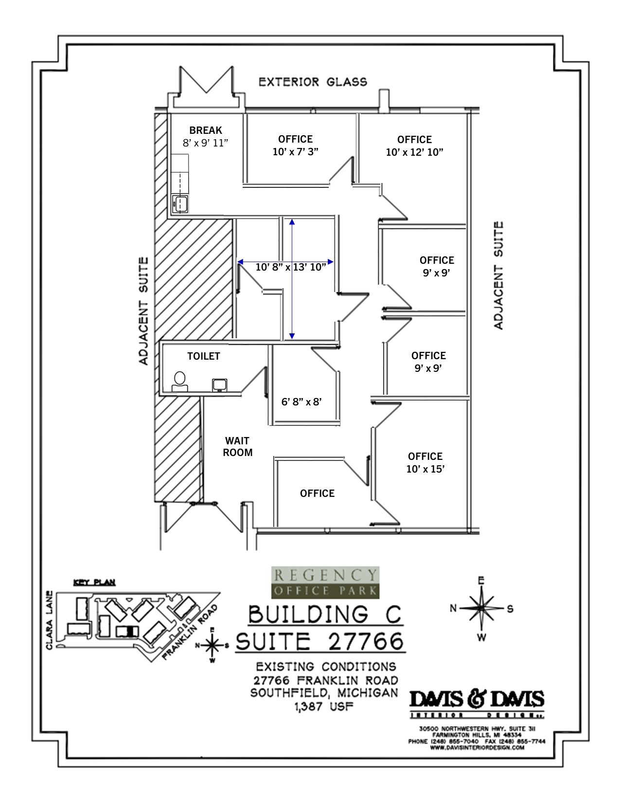 27650-27652 Franklin Rd, Southfield, MI à louer Plan d  tage- Image 1 de 1