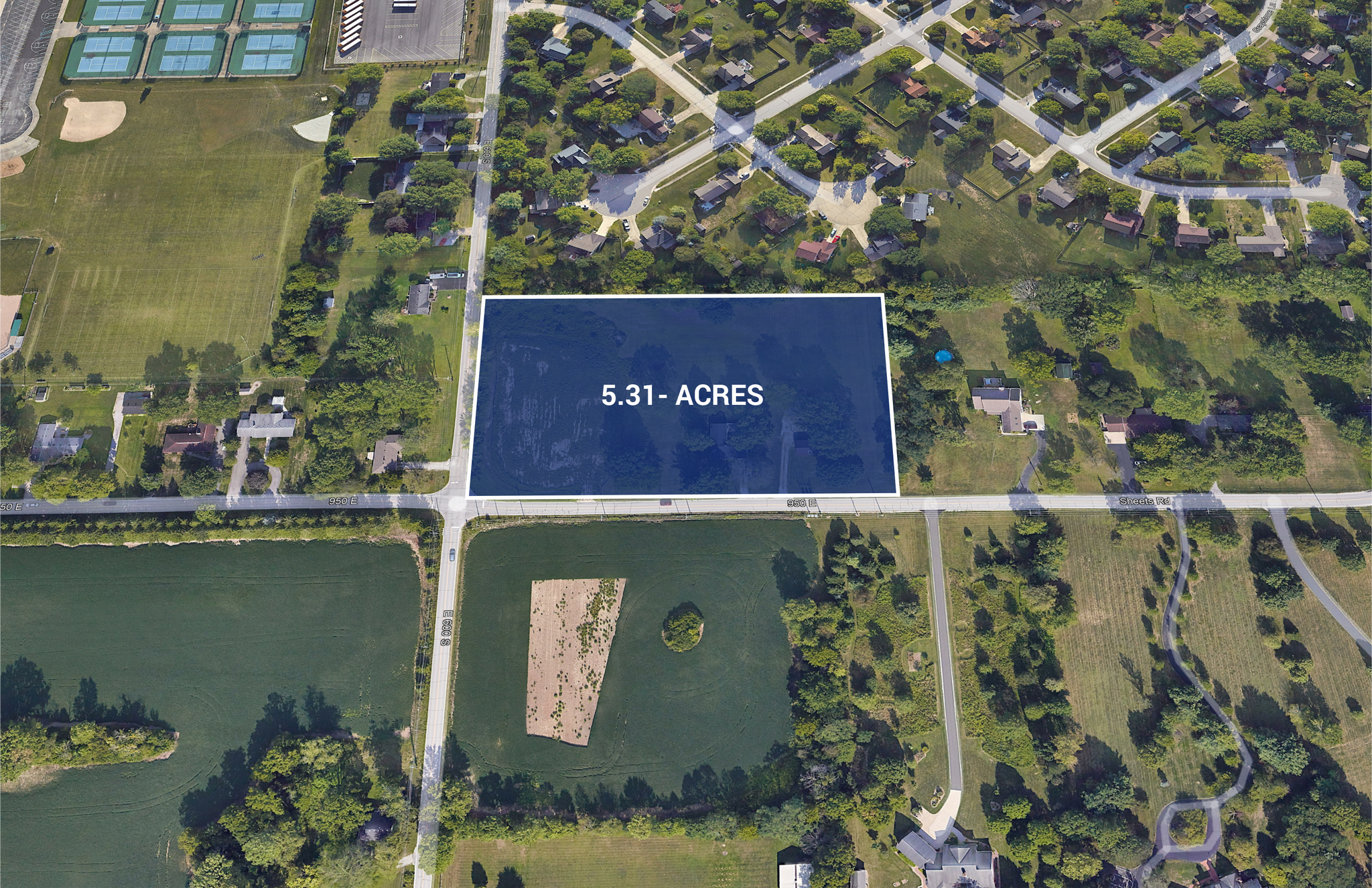 6101 S 950 E, Zionsville, IN for sale Aerial- Image 1 of 4
