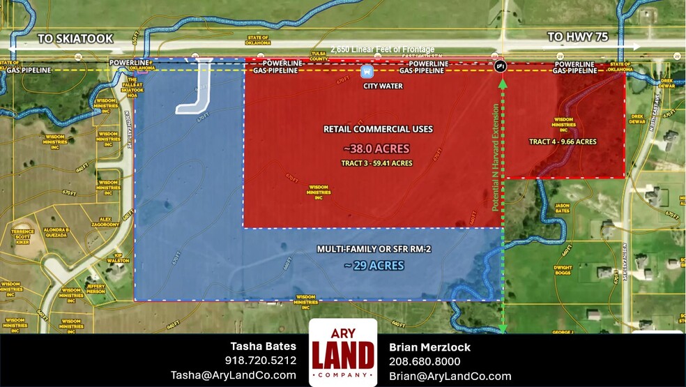 69 Acres 3200 Highway 20, Skiatook, OK à vendre - Plan de site - Image 3 de 7