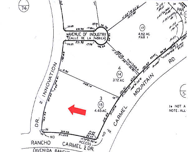 15025 Innovation Dr, San Diego, CA for lease - Plat Map - Image 2 of 7