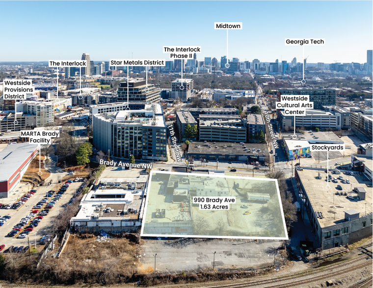 990 Brady Ave NW, Atlanta, GA à vendre - Photo du bâtiment - Image 2 de 6