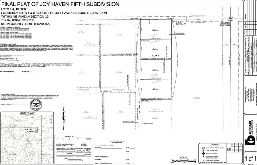 2702 E 109th Ave SW, Dickinson, ND à vendre - Plan cadastral - Image 2 de 2