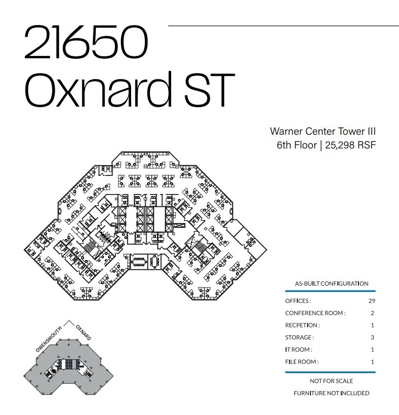 21600 Oxnard St, Woodland Hills, CA à louer Plan d’étage- Image 1 de 1