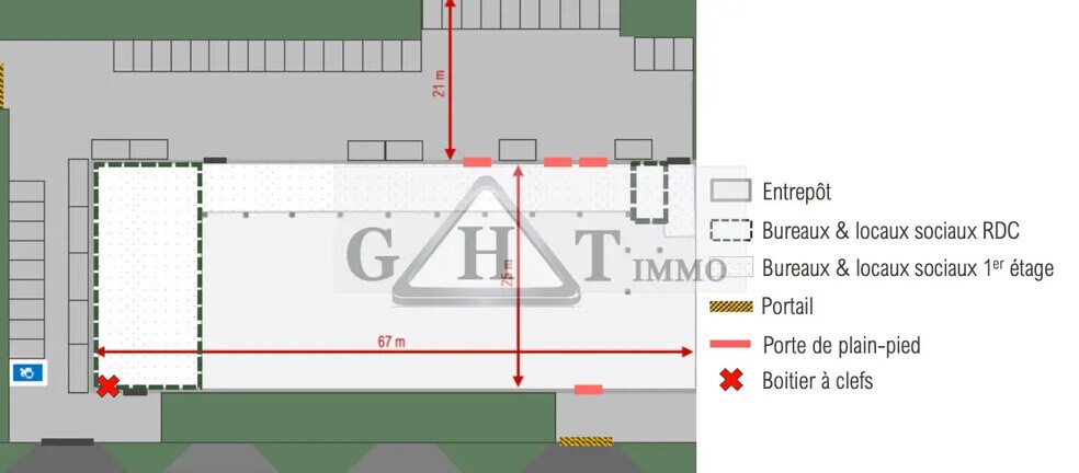 Industriel dans Bezons à louer - Plan d’étage - Image 2 de 3