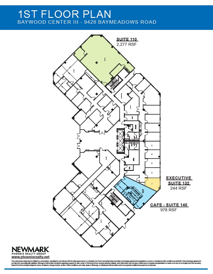 9428 Baymeadows Rd, Jacksonville, FL à louer Plan d’étage- Image 1 de 1