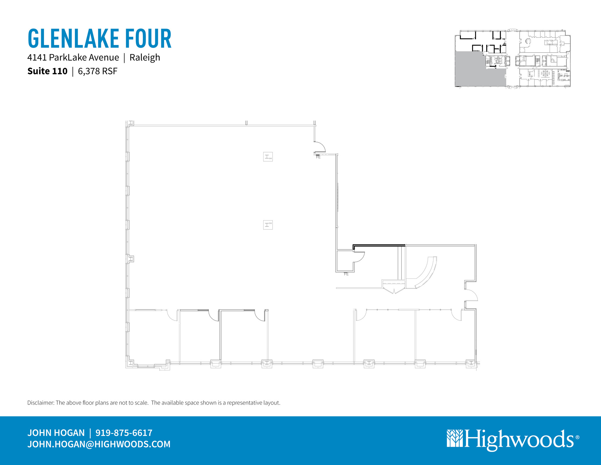 4141 Parklake Ave, Raleigh, NC à louer Plan d’étage- Image 1 de 1