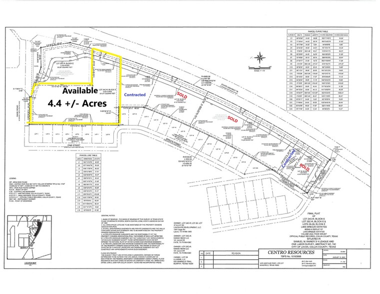 Highway 78, Lavon, TX à vendre - Plan cadastral - Image 3 de 5