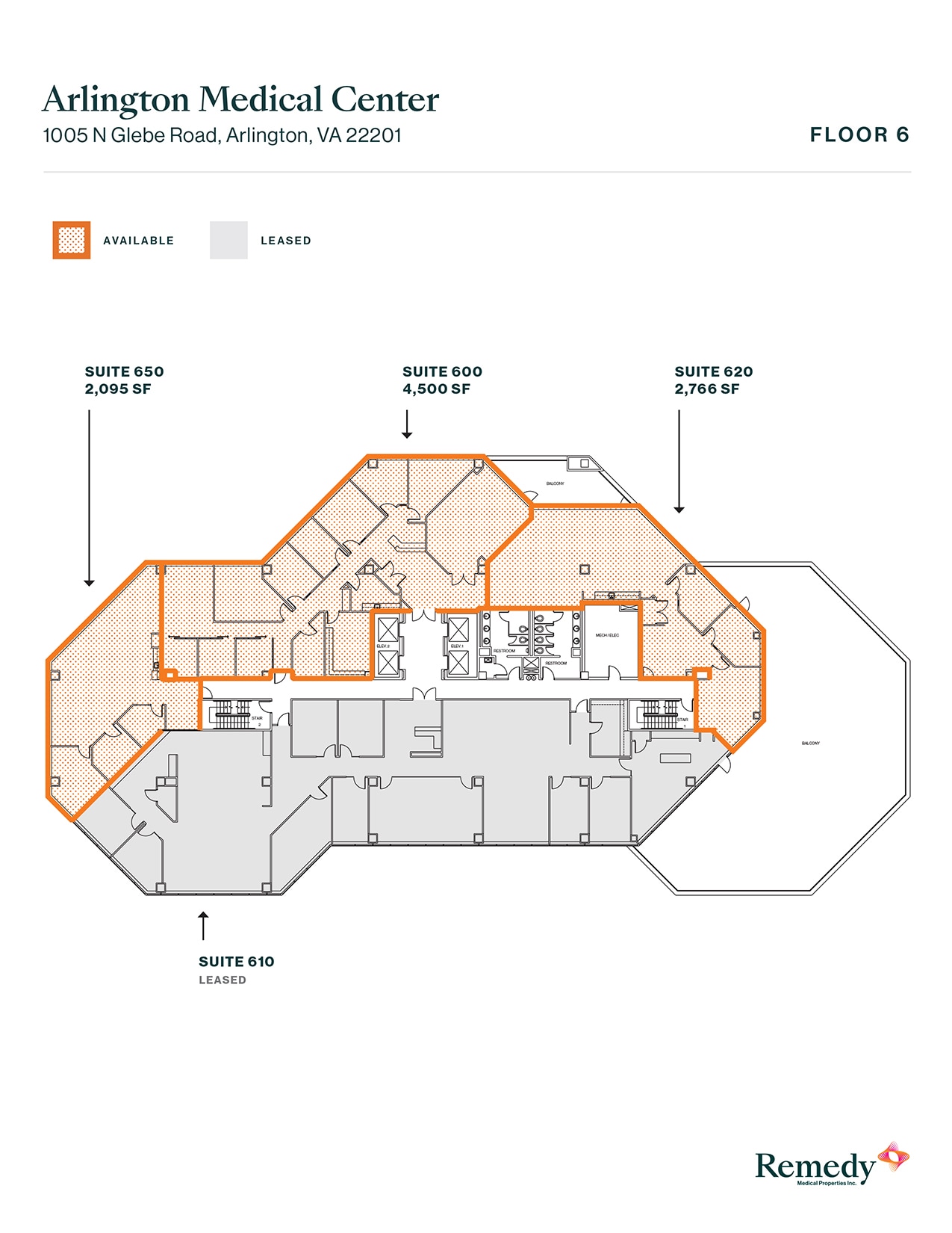 1005 N Glebe Rd, Arlington, VA for lease Floor Plan- Image 1 of 1