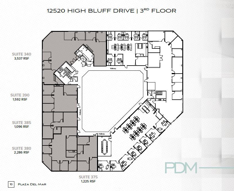 12520 High Bluff Dr, San Diego, CA à louer Plan d  tage- Image 1 de 1