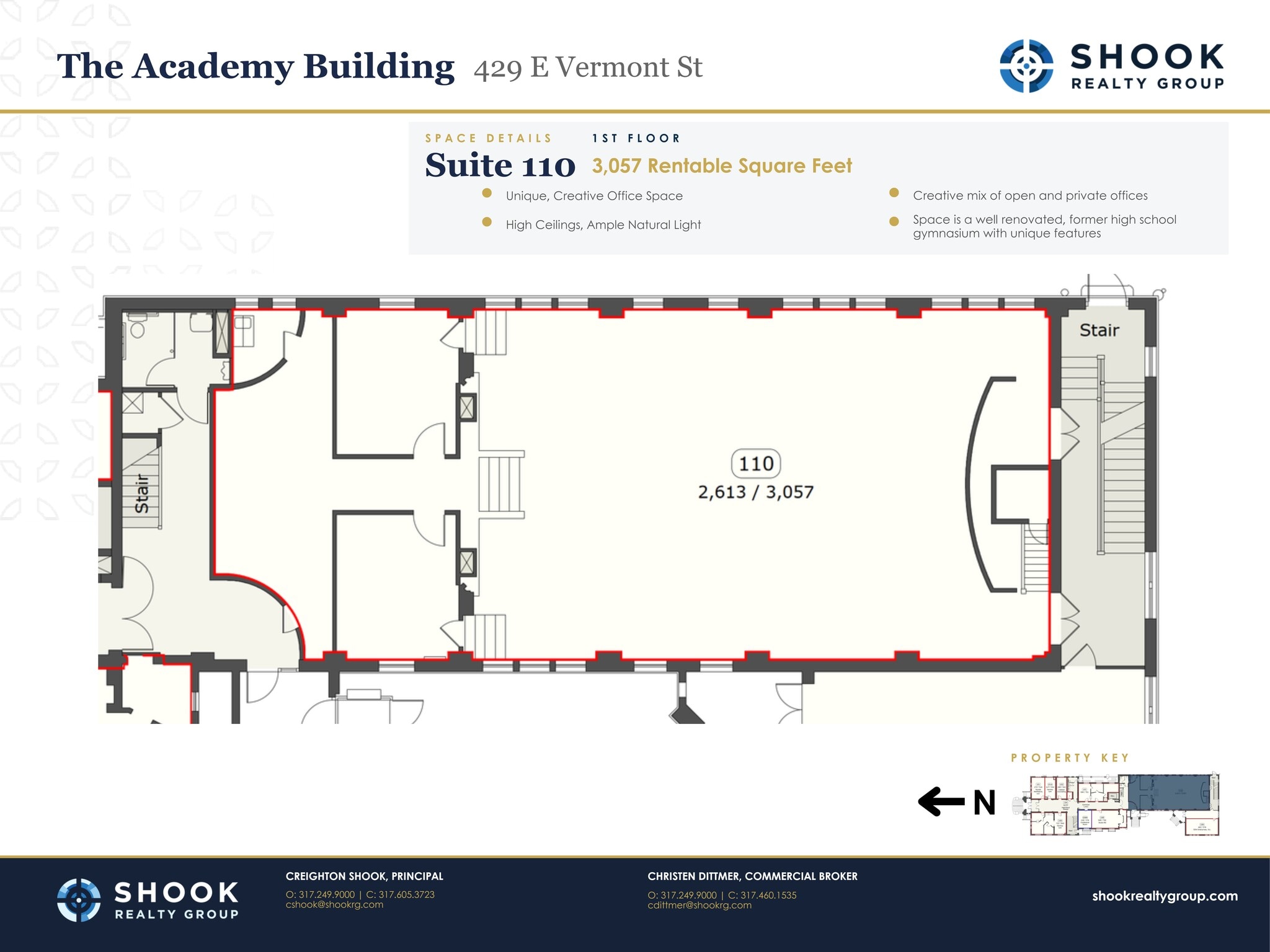 429 E Vermont St, Indianapolis, IN à louer Plan de site- Image 1 de 1