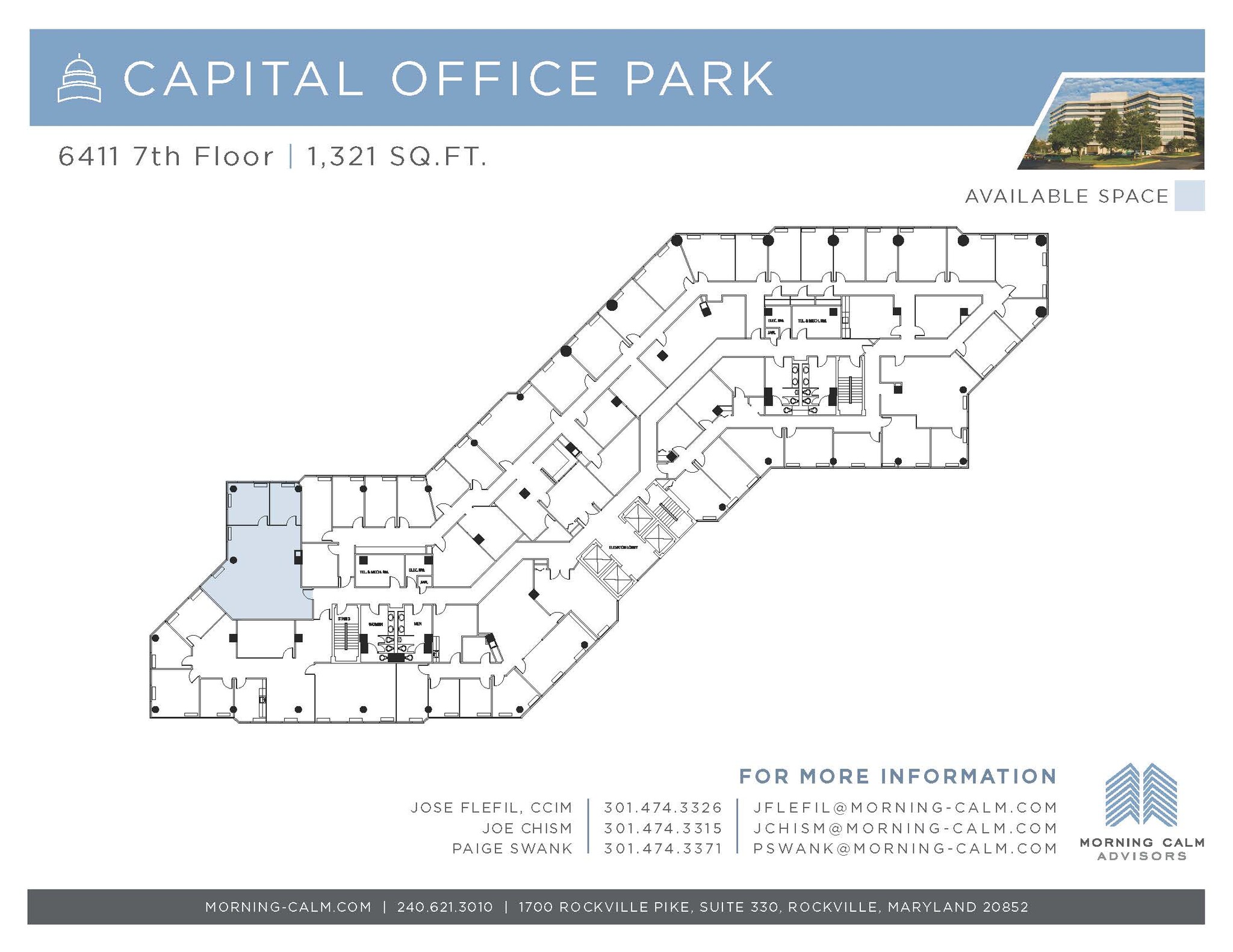 6411 Ivy Ln, Greenbelt, MD à louer Plan d’étage- Image 1 de 1