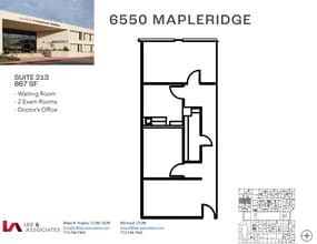 6550 Mapleridge St, Houston, TX for lease Floor Plan- Image 1 of 1