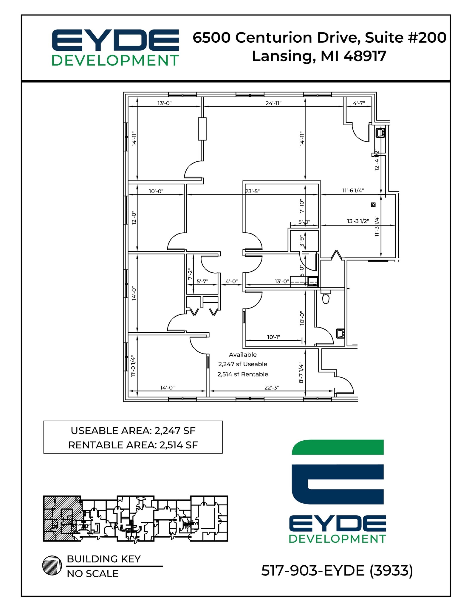 6500 Centurion Dr, Lansing, MI à louer Plan de site- Image 1 de 1
