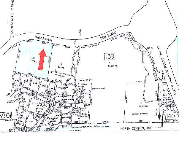 1300 MacArthur Blvd, Mahwah, NJ à louer - Plan cadastral - Image 3 de 4