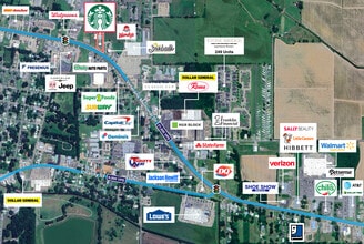 Veterans Memorial Drive & Odea Street, Abbeville, LA - Aérien Vue de la carte - Image1