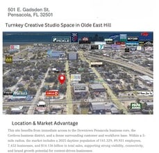 501 E Gadsden St, Pensacola, FL - Aérien  Vue de la carte