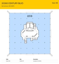 20300 Century Blvd, Germantown, MD à louer Plan d’étage- Image 1 de 1