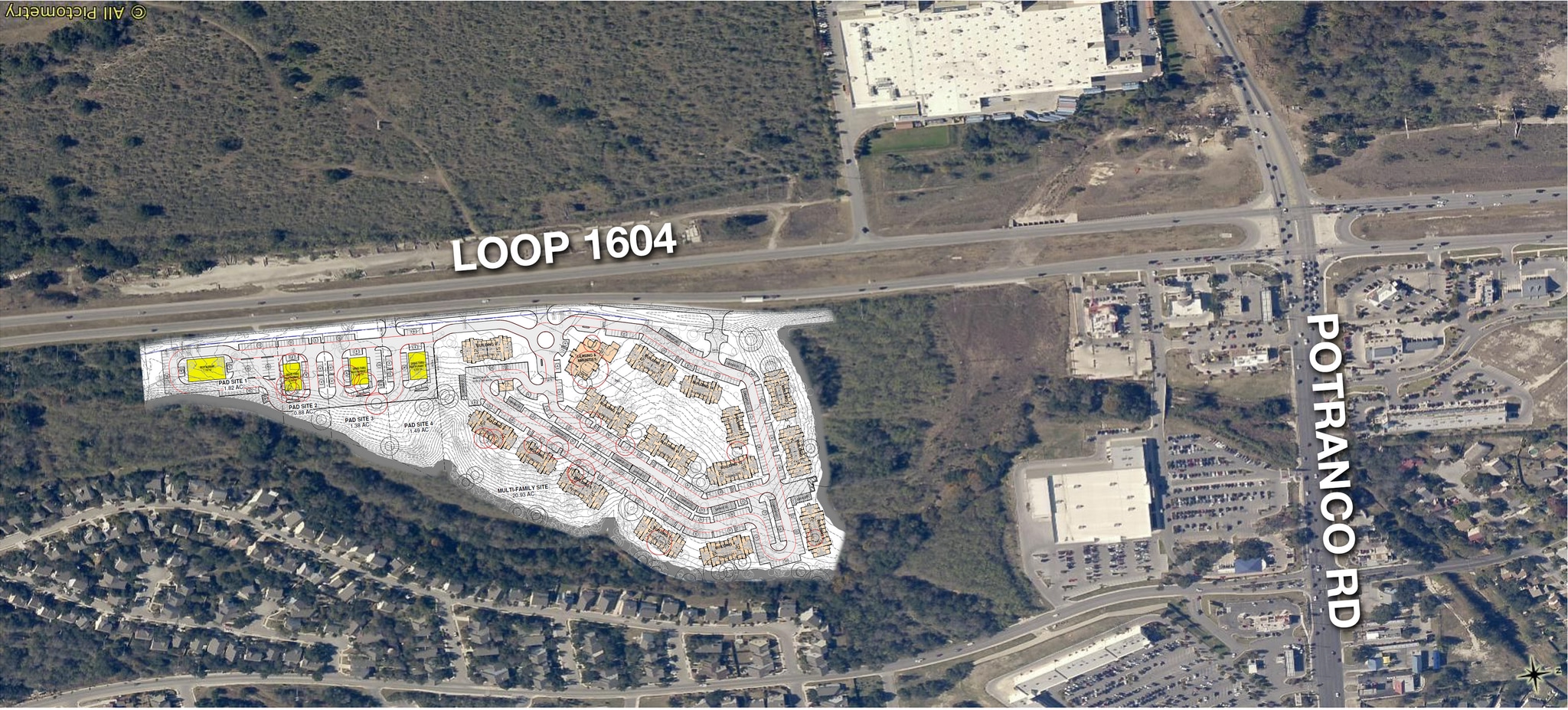 Potranco/1604, San Antonio, TX for lease Aerial- Image 1 of 2