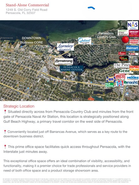 1249 Old Corry Field Rd, Pensacola, FL à vendre - Photo du bâtiment - Image 2 de 10