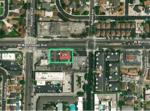 5856 W Manchester Ave, Los Angeles, CA - Aerial  map view