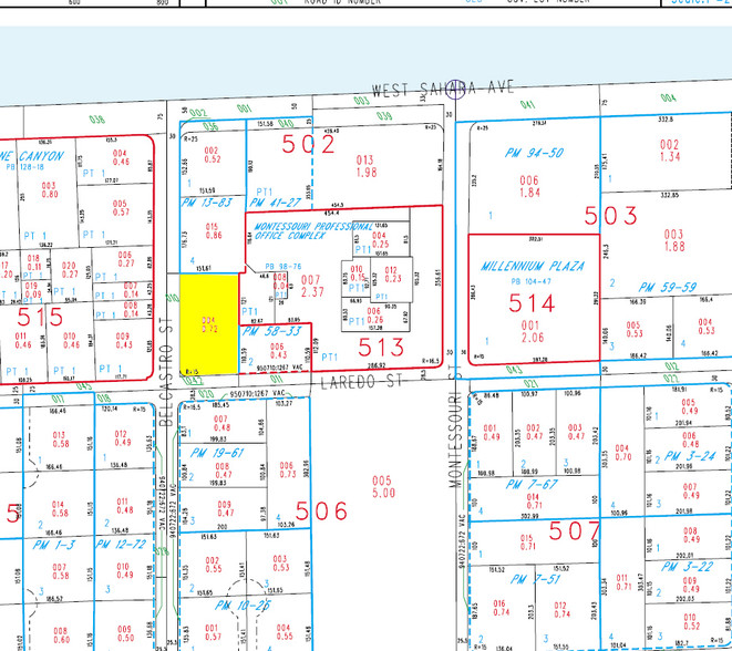 2555 Montessouri St, Las Vegas, NV à vendre - Plan cadastral - Image 1 de 1