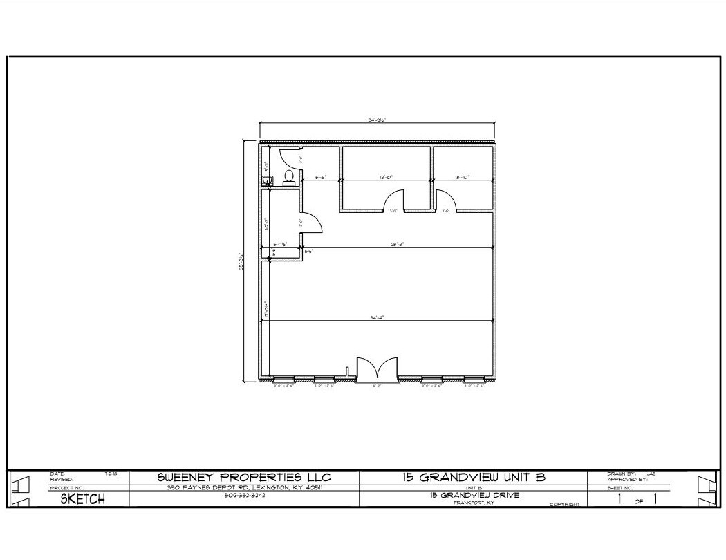 15 Grandview Dr, Frankfort, KY à louer Plan d  tage- Image 1 de 4