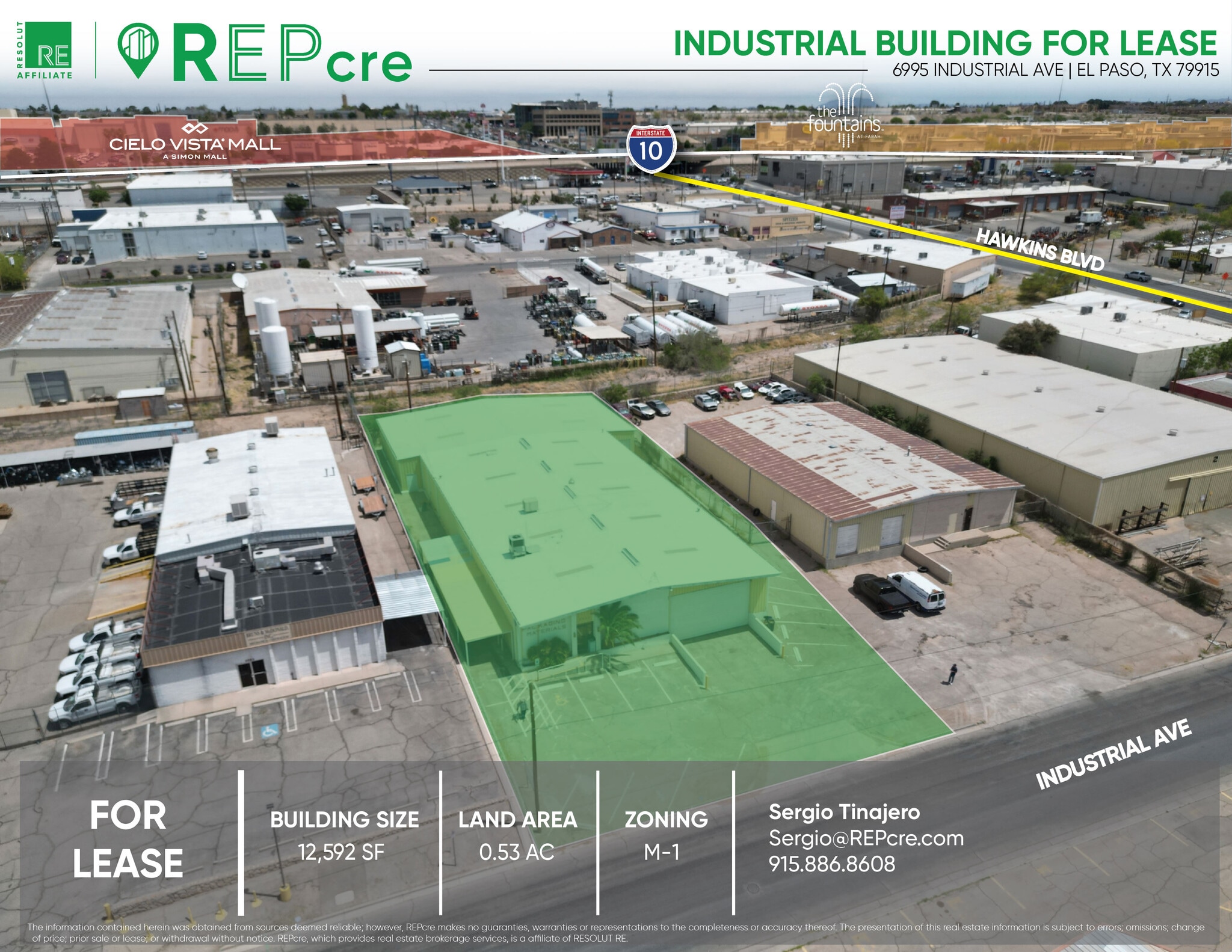6995 Industrial Ave, El Paso, TX à louer Photo principale- Image 1 de 12