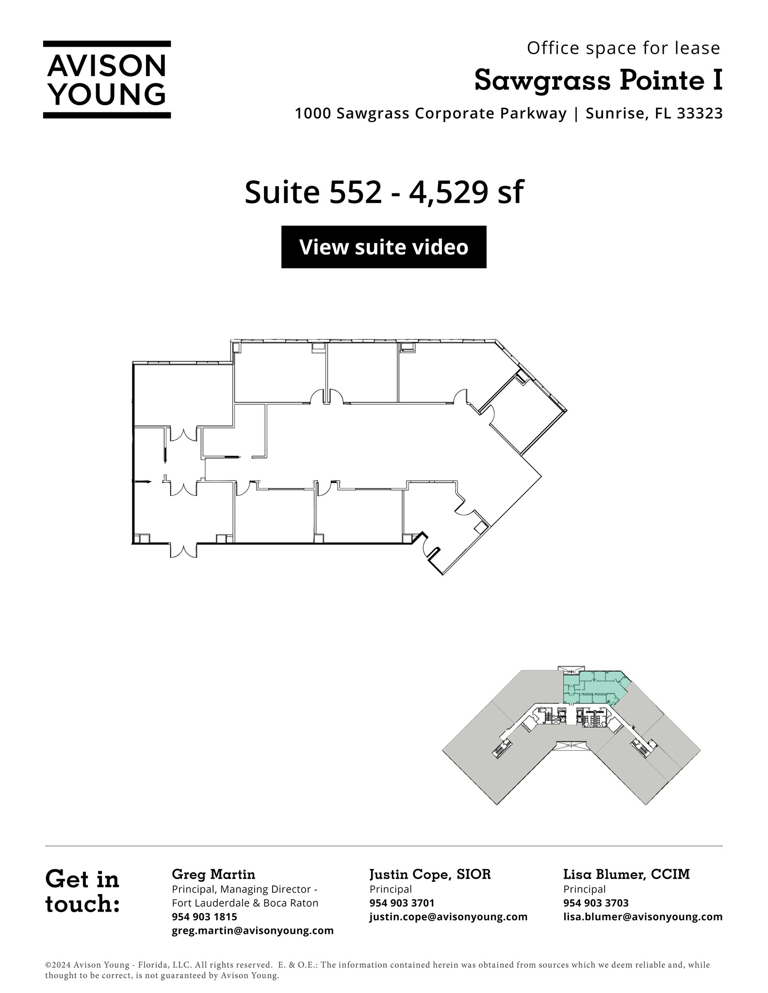 1000 Sawgrass Corporate Pkwy, Sunrise, FL à louer Plan de site- Image 1 de 1