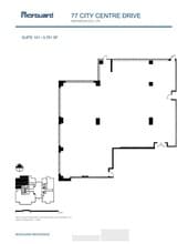 77 City Centre Dr, Mississauga, ON for lease Floor Plan- Image 1 of 1