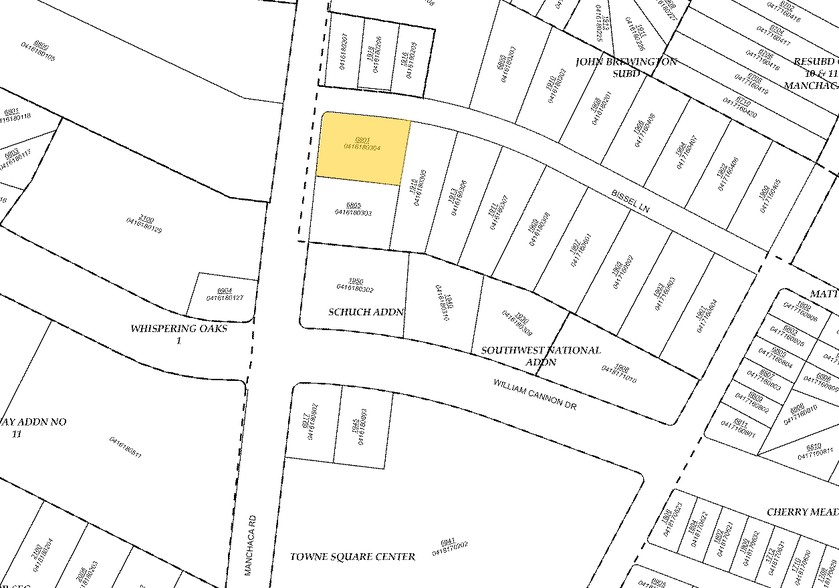 6801 Manchaca Rd, Austin, TX à louer - Plan cadastral - Image 2 de 8