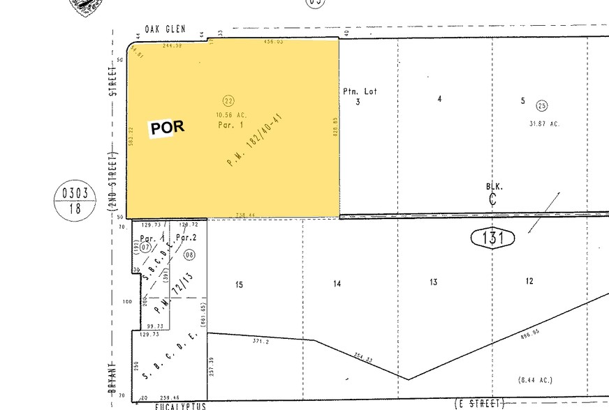 Oak Glen Rd, Yucaipa, CA for sale - Plat Map - Image 2 of 2